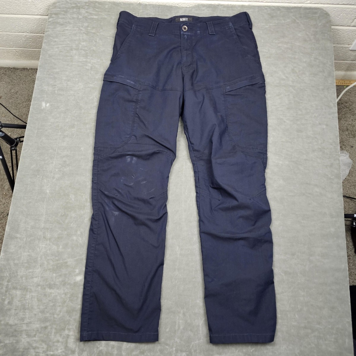 5.11 Tactical Apex Pants Mens 36x32 (Tag 38x34) Navy Blue Cargo