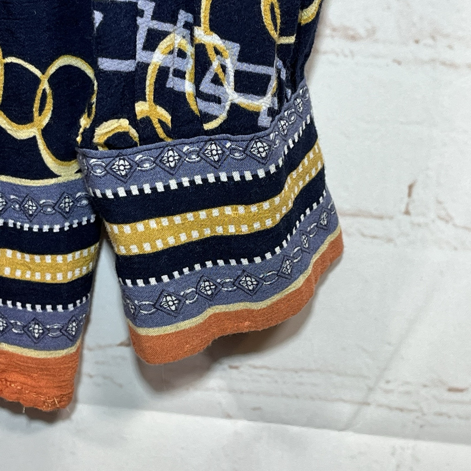 Democracy Split Neck Button Up Blouse Chains Doub… - image 7