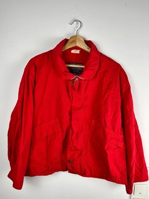 Vintage Chinino Red Harrington Bomber Jacket Size M