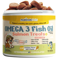 Makondo Pets Omega 3 Allergy, Itch and Hot Spots Relief, Skin and Coat