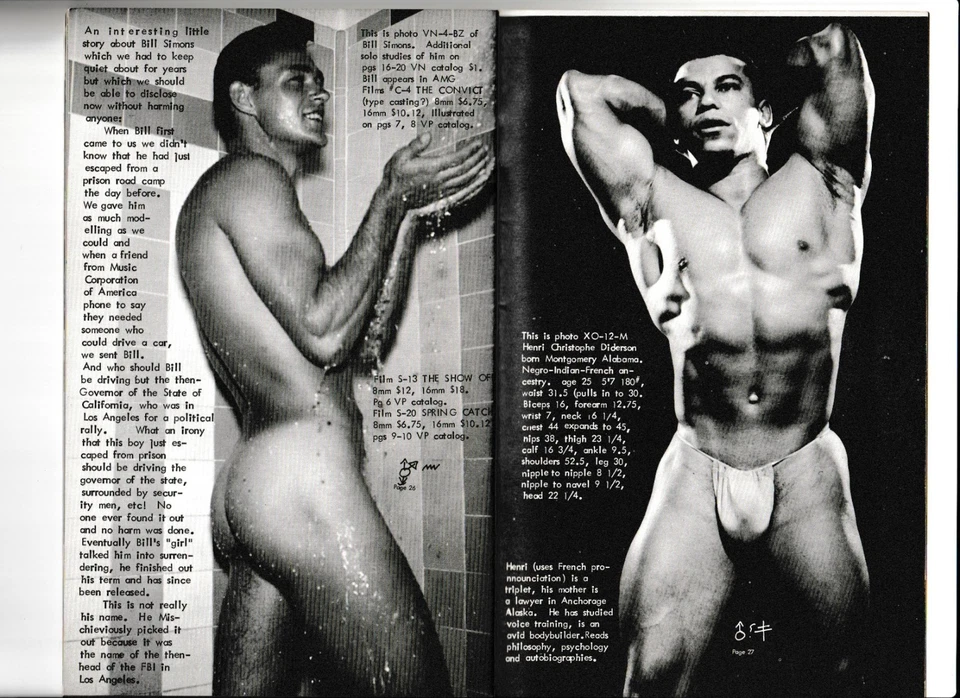 VINTAGE BEEFCAKE MAGAZINE "PHYSIQUE PICTORIAL" - MALE PHYSIQUE &GAY INTEREST - Image 4 of 4