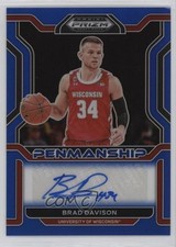 2022 Panini Prizm Draft Picks College Penmanship Blue /149 Brad Davison Auto nd3