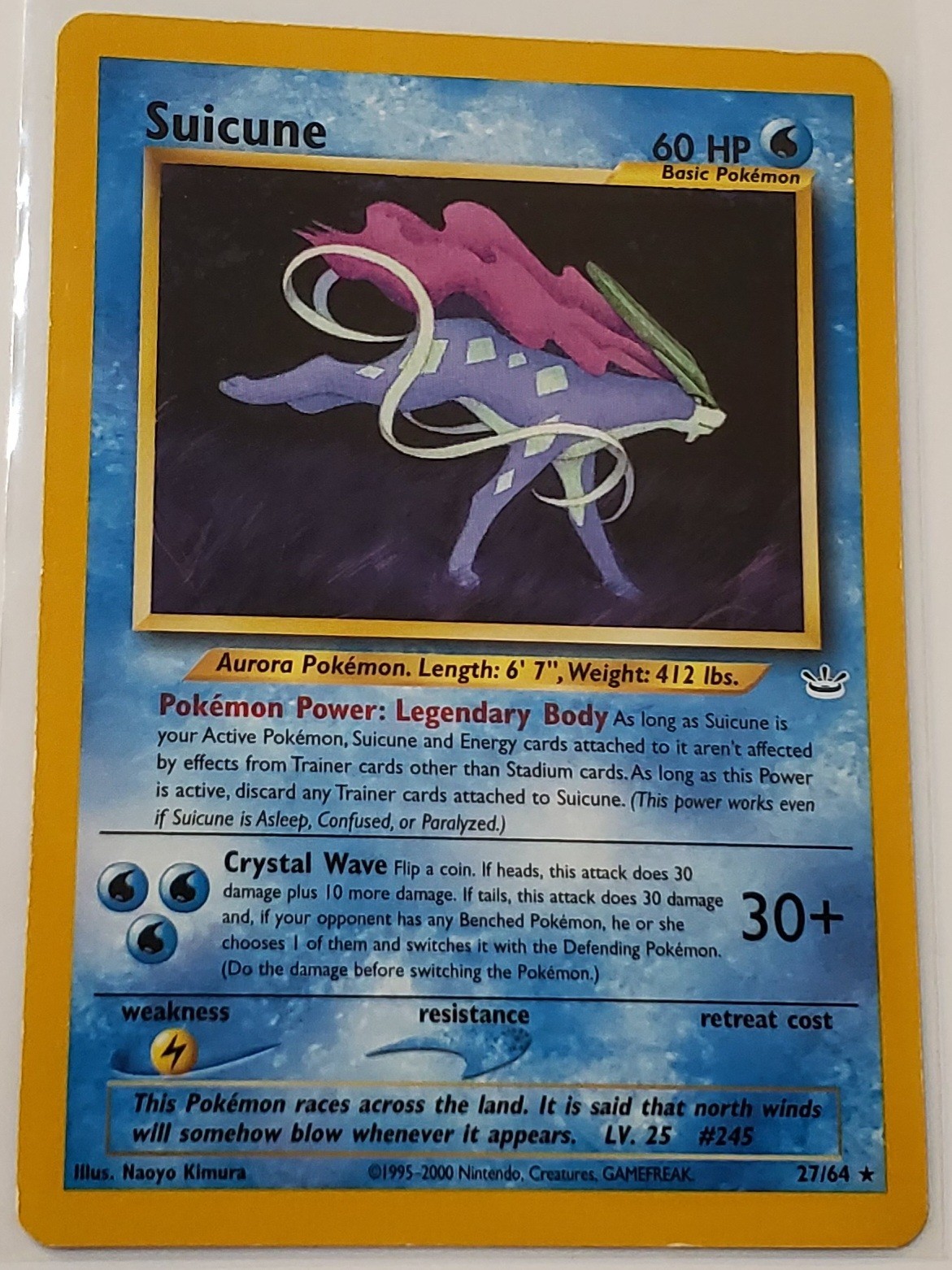 Pokemon Suicune 27/64 Neo Revelation