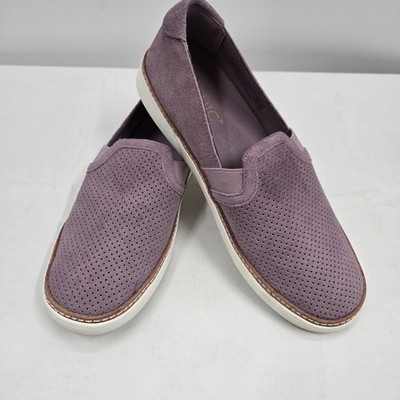 Vionic Women s Malina Mauve Suede Slip On Sneakers Comfort Shoes Size 6