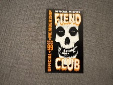 Carte vintage Misfits Fiend Club 1999 newsletter punk Michale Graves Doyle KBD