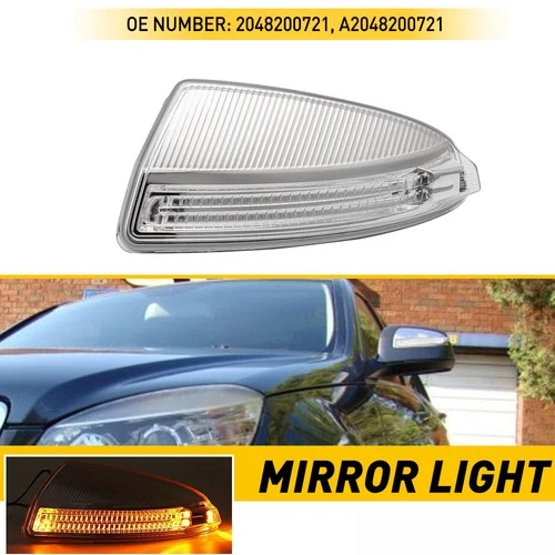 Left Side Mirror Turn Signal Yellow Light Mercedes Fits C250 C300 C350 C63 45153