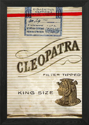 Vintage Kleopatra gerahmtes Wandbild Poster Leinwanddruck Bild