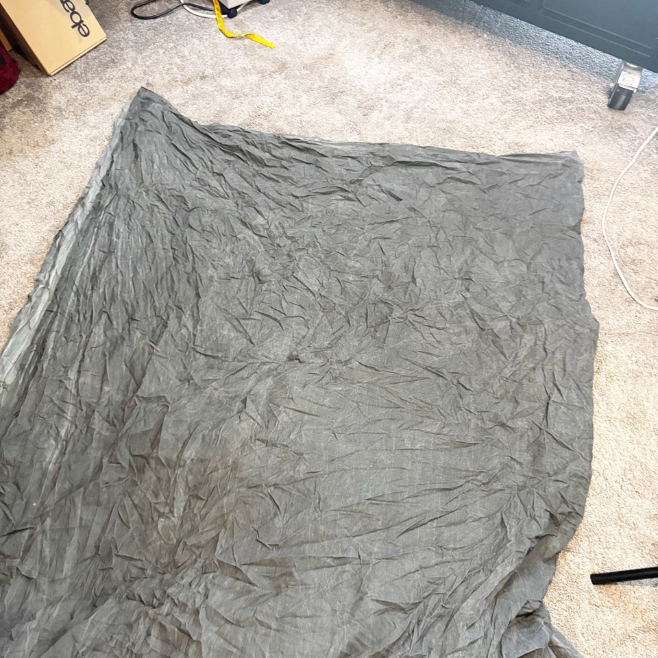 Telón de fondo para fotografía de muselina lavada Savage 10x24 pies gris oscuro sin costuras resistente Foto 2 de 4