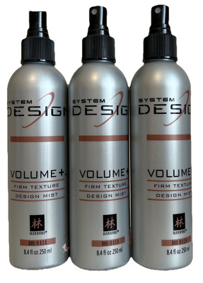 3X Hayashi System Design Volume PLUS Firm Texture Design Mist 8.4oz Missing Caps