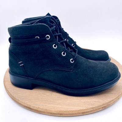 #ad Kodiak Boots Womens 7 Black Leather Lace Up Ankle Waterproof Outdoor Hiking $29.66