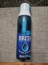 Brita Premium Filtering Water Bottle 26oz Clear Blue