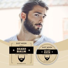 Men's Vanilla Scented Beard Balm for Nourishing Moisturizing and Smooth Shine