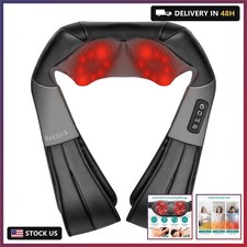 Nekteck Shiatsu Neck Massager with Heat for Pain Relief Deep Tissue, 2026 Upgrad