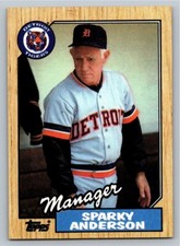 1987 Topps - Sparky Anderson #218 Detroit Tigers baseball card