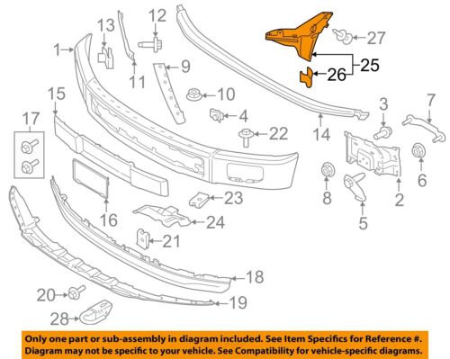 FORD OEM 15-17 F-150 Front Bumper Bumper Components-Air Duct FL3Z17F803A