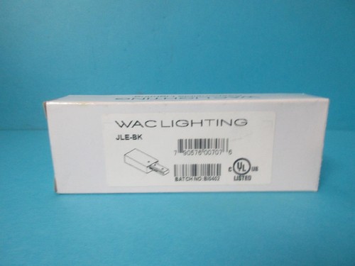 NEW WAC LIGHTING JLE-BK J TRACK LIVE END CONNECTOR BLACK REPLACEMENT PART CAP - Picture 11 of 13