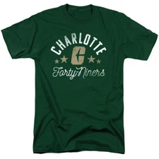 UNC Charlotte Adult T-Shirt Forty-Niners, Hunter Green, S-3XL