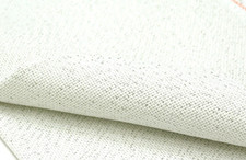 Zweigart Cross Stitch Fabric 20ct Lugana Bellana Silver White 3256-17