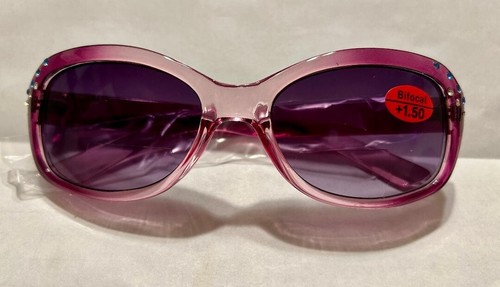 BIFOCAL SUNGLASSES Women's NEW ARRIVAL 1.50 & 1.75 PURPLE, CORAL, BLACK - Picture 13 of 13