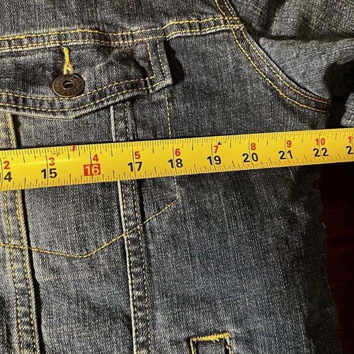 Denim Trucker Jean Jacket Men’s M Sherpa Lined Utility Pockets - Picture 10 of 11