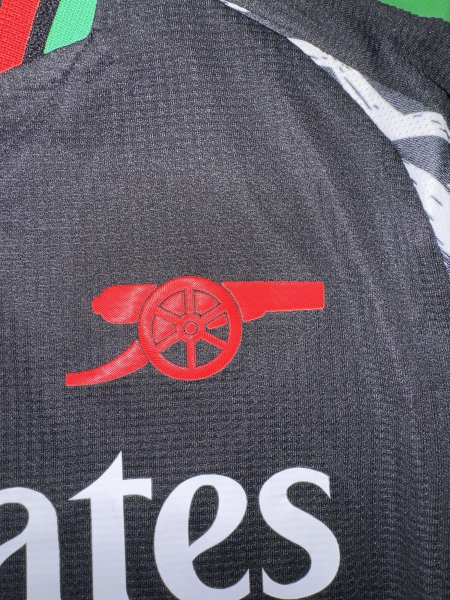 Jersey Authentic Arsenal FC Black Away Player Shirt2024/2025 Size