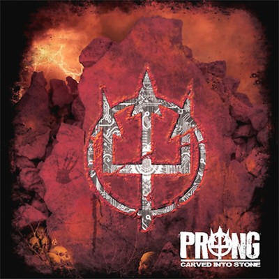 Prong Carved Into Stone BANNER HUGE 4x4 Ft Poster Tapestry album cover art