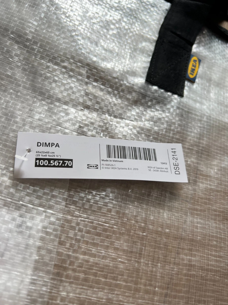 IKEA DIMPA 3 pcs Extra Large Storage Bag, Clear Heavy Duty Bags