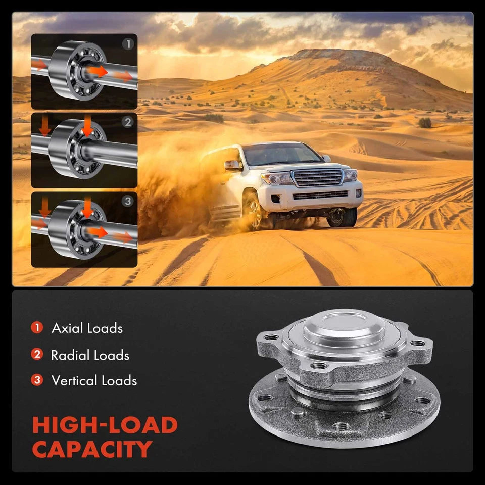 Conjunto de cojinete de cubo de rueda para BMW M3 2008-2013 M5 M6 E82 V10 5,0 L delantero derecho y derecho Foto 4 de 4