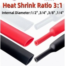 10-22FT Feet Heat Shrink Tube Double wall Wire Cable Insulation kit 4 Sizes 3:1