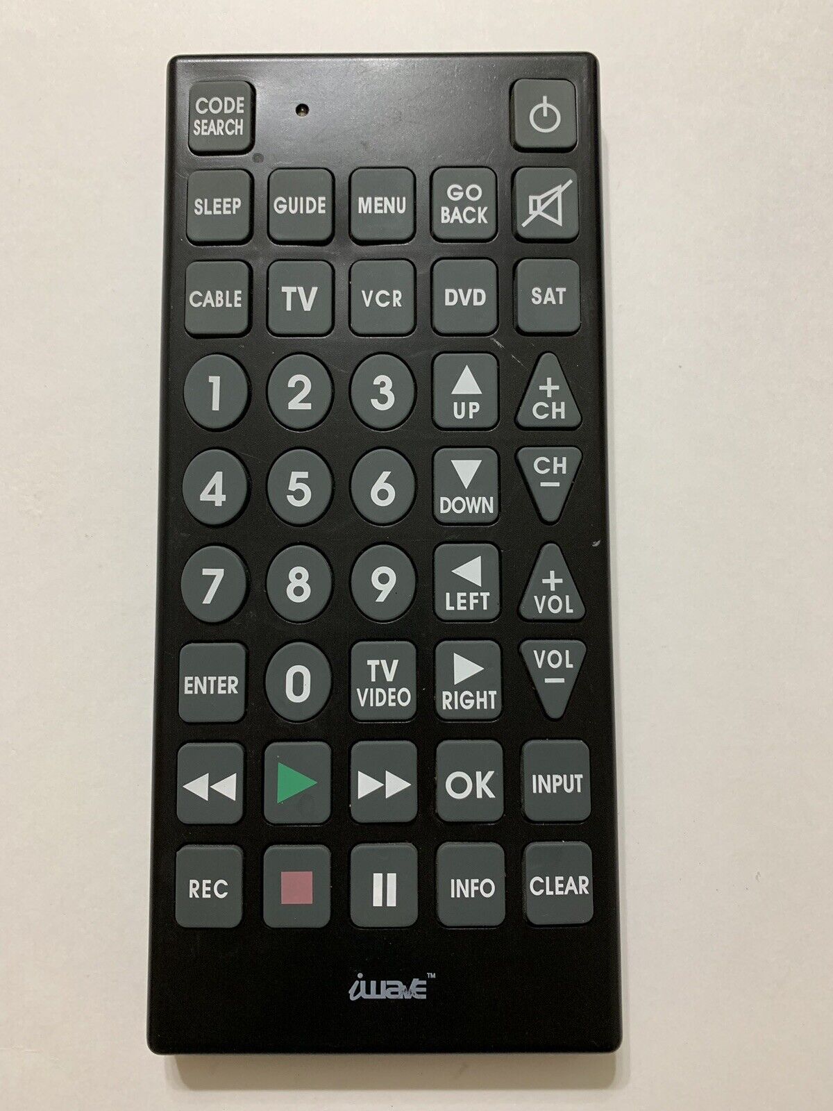 Iwave Super Sized TV Remote Control Model RC5000 Tested