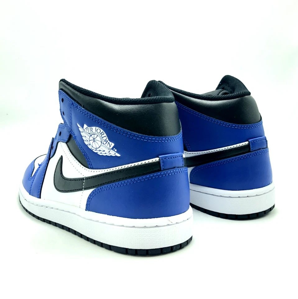 *NUEVO* Hombres NIKE AIR JORDAN 1 MID GAME ROYAL / NEGRO-BLANCO (DQ8426-402) 👍 Foto 4 de 4