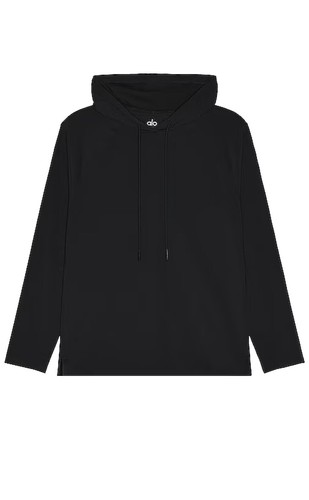 Alo Yoga ALOSOFT 1/2 ZIP PULLOVER サイズ8 Alosoft 1/2 Zip Rapid Pullover - Black | ALO