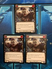 3 Card Blue Playset Primeval Bellow Welcome to Rathe Flesh and Blood FAB TCG