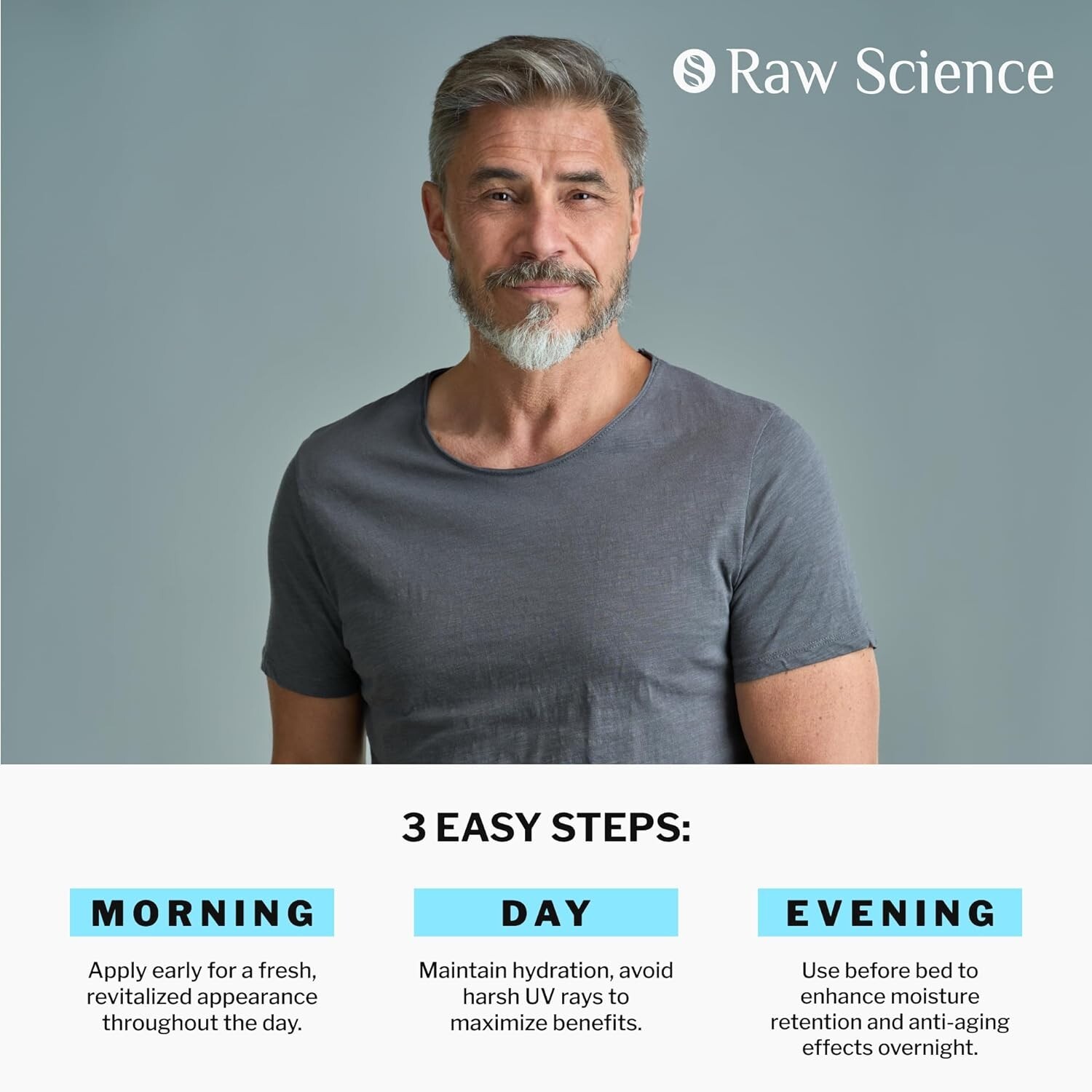 MEN'S FACE CREAM, DAY & NIGHT MOISTURIZER ANTIAGING & WRINKLE SKIN