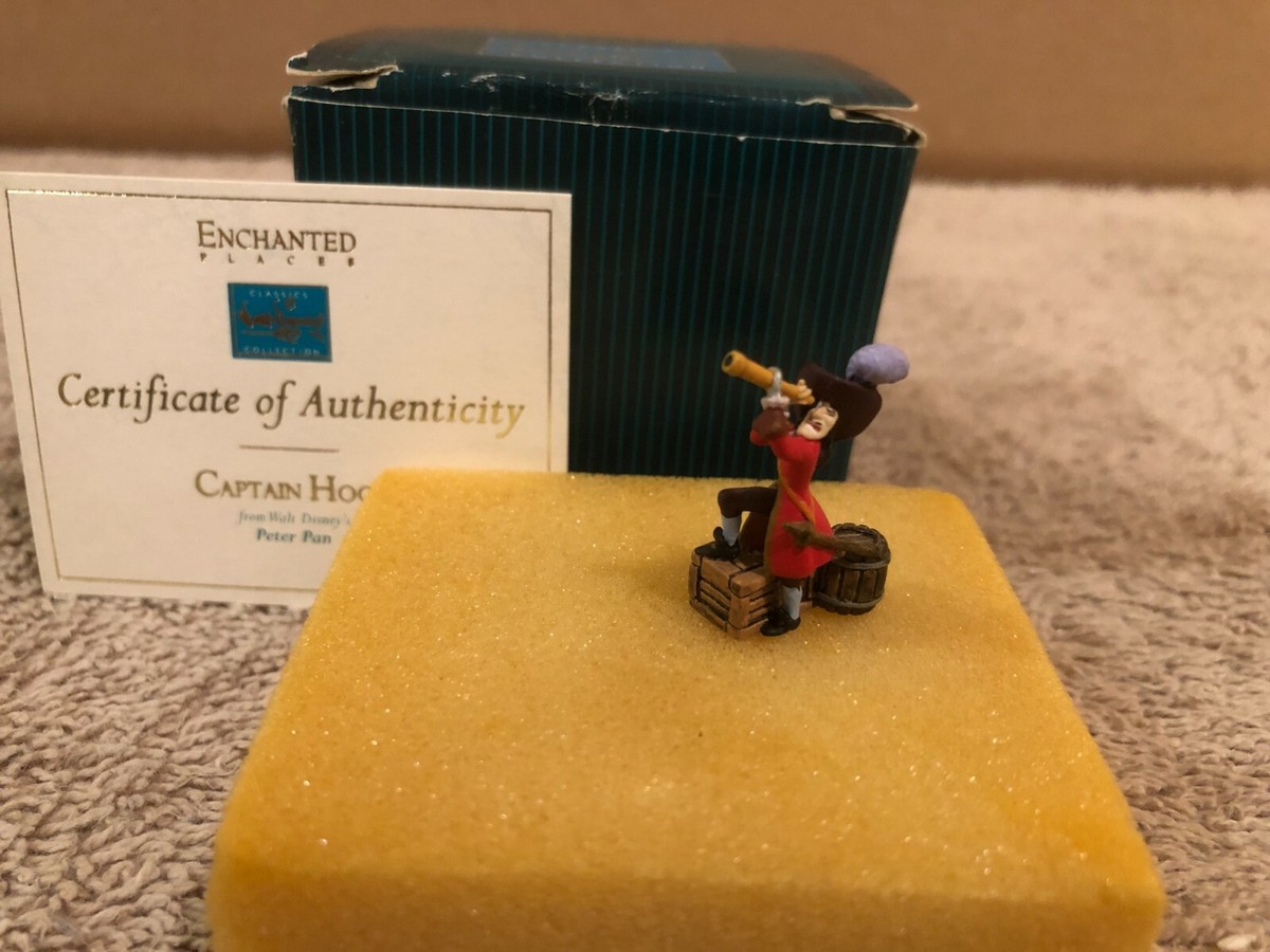 WDCC Enchanted Places - Miniature Captain Hook + Box & COA | eBay