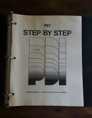 P.E.T. STEP BY STEP BASIC COMPUTER PROGRAMMING