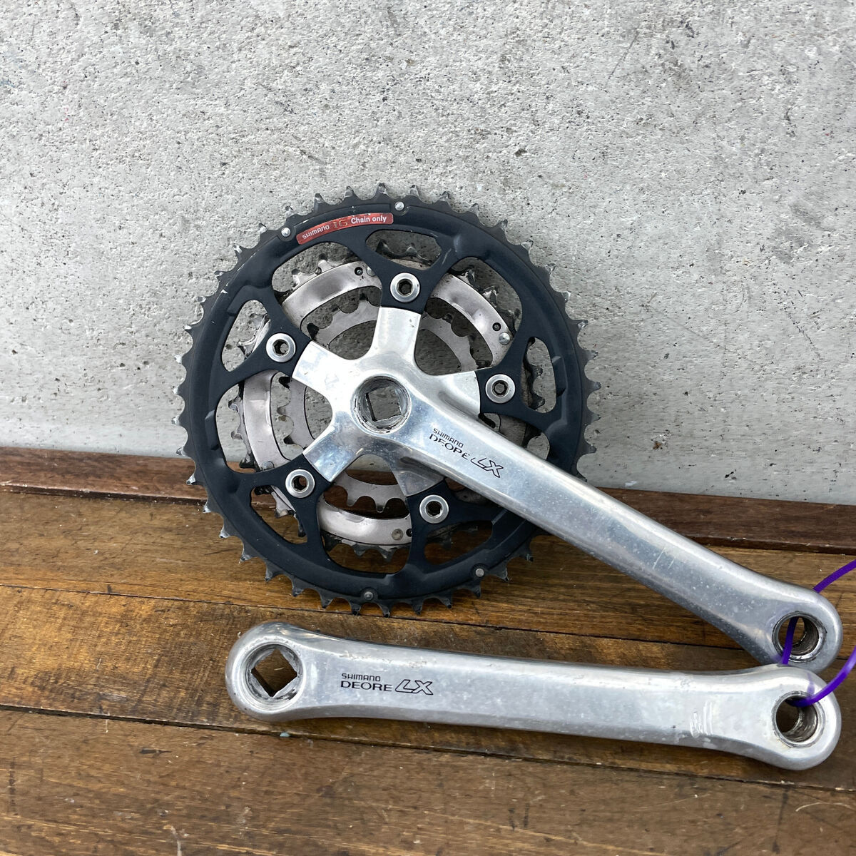 Vintage Shimano Deore LX Crank Set FC-M563 175 mm 58 94 BCD Vintage Shimano Deore LX Crank Set FC-M563 175 mm 58 94 BCD