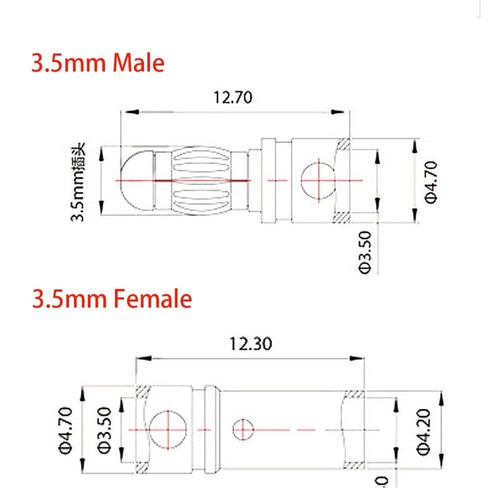 (20 Pairs) 3.5mm Male & Female Bullet Connectors / Banana Plug 50A Rated USA - Bild 3 von 8