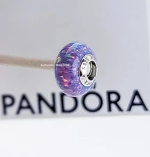 New 100% Authentic PANDORA 925 Ale Lab Opalescent Purple Charm 791691C05