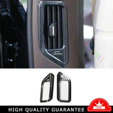 B Post L&R AC Air Outlet Vent Cover Trim For BMW X7 G07 19-24 Steel Carbon Fiber