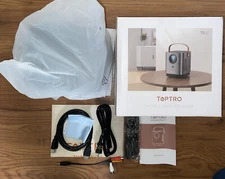 TOPTRO TR23 Grey Black USB HDMI Portable Video Projector Open Box