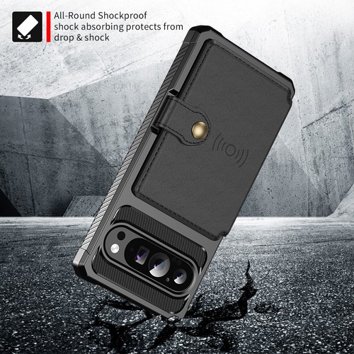 For Google Pixel 9 Pro XL/9/8/7/7 A Shockproof Leather Stand Card Wallet Case - Picture 6 of 53