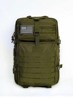 Taktischer Militärrucksack 45 L, mit/ohne Trinksystem, mit MOLLE-System, EC