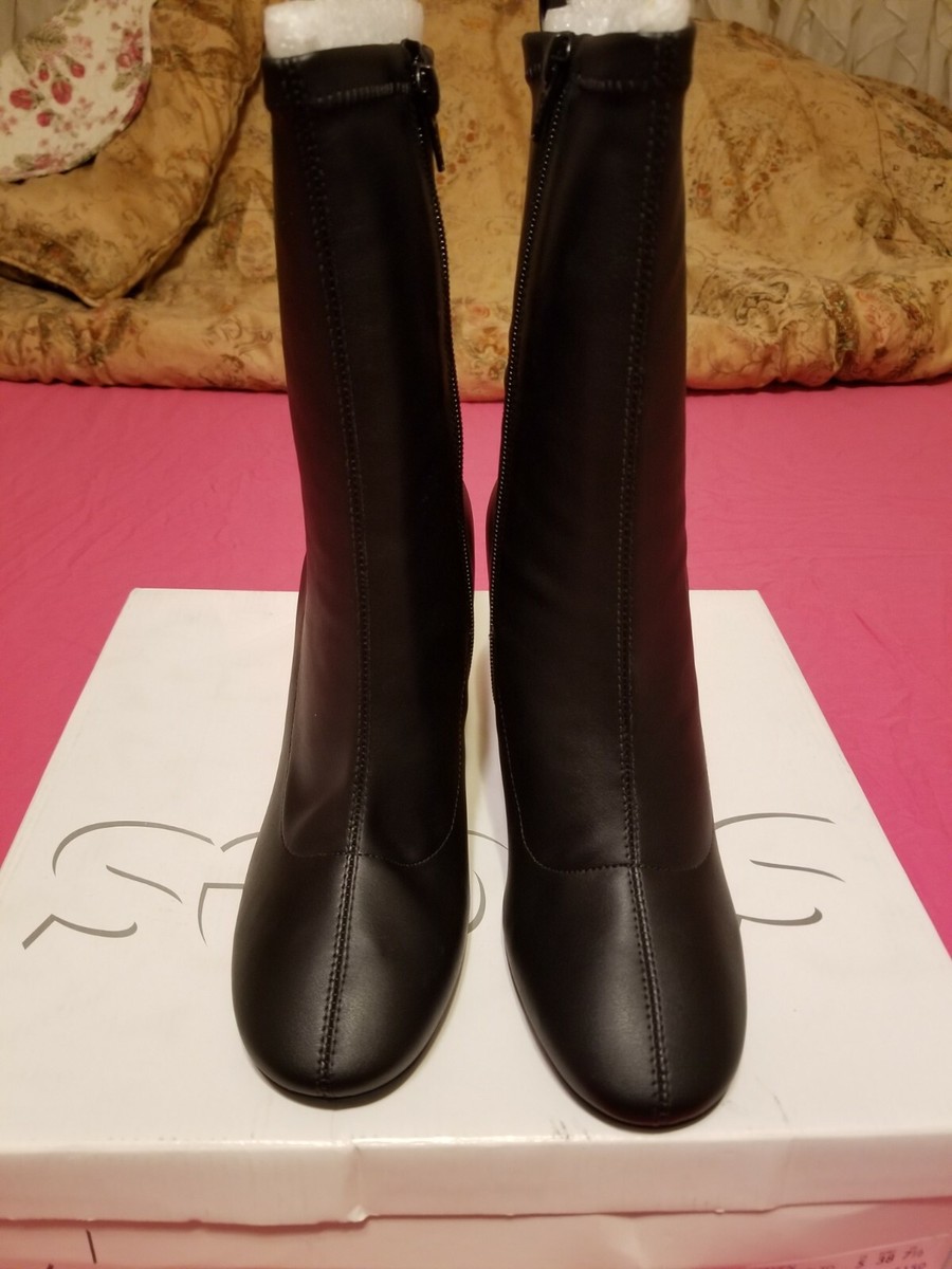 Topshop NIB BLACK HAVEN ELECTROPLATD BOOTS