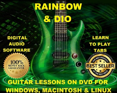 Rainbow Dio Guitar Tab Lesson Cd 373 Tabs 66 Backing Tracks Huge