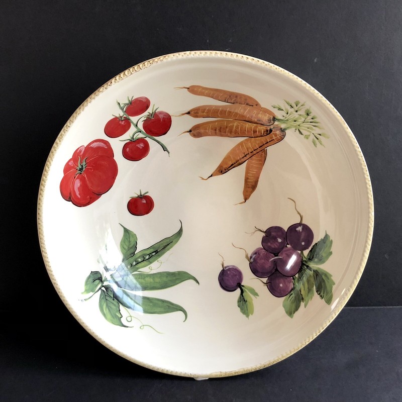 Sur La Table 13.5" Serving Pasta Salad Fruit Vegetable Bowl - Made in Italy