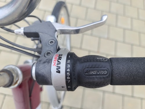 Damen Trekking Fahrrad 26 Zoll, gebraucht, dunkelrot, vielleicht 15 x gefahren - Bild 7 von 12