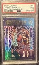 2020-21 Panini Illusions LAMELO BALL /M.Johnson Fantasy Matchups #20 PSA 9