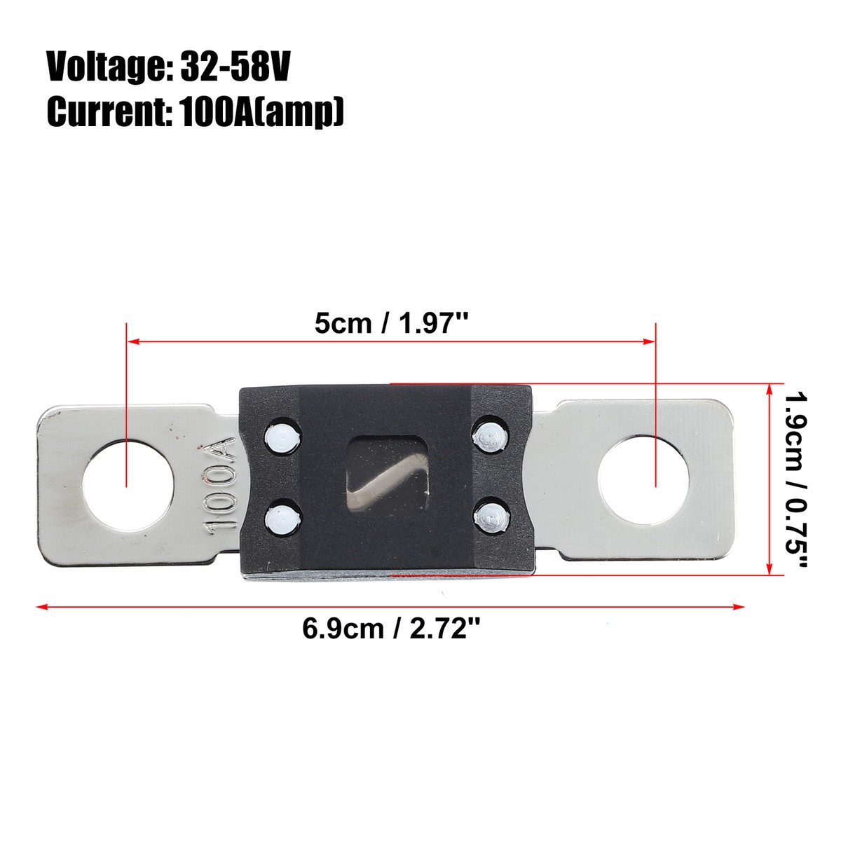 SeKi Lot De 4 Mini Fusibles ANL 20 A Pour Voiture, Camion, Moto, Bateau, Hi-Fi