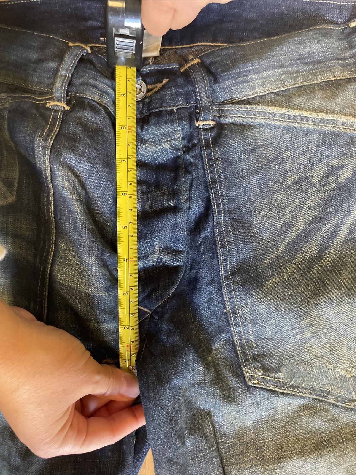 471 RRL Jeans Women's buckle back wide leg pockets design denim